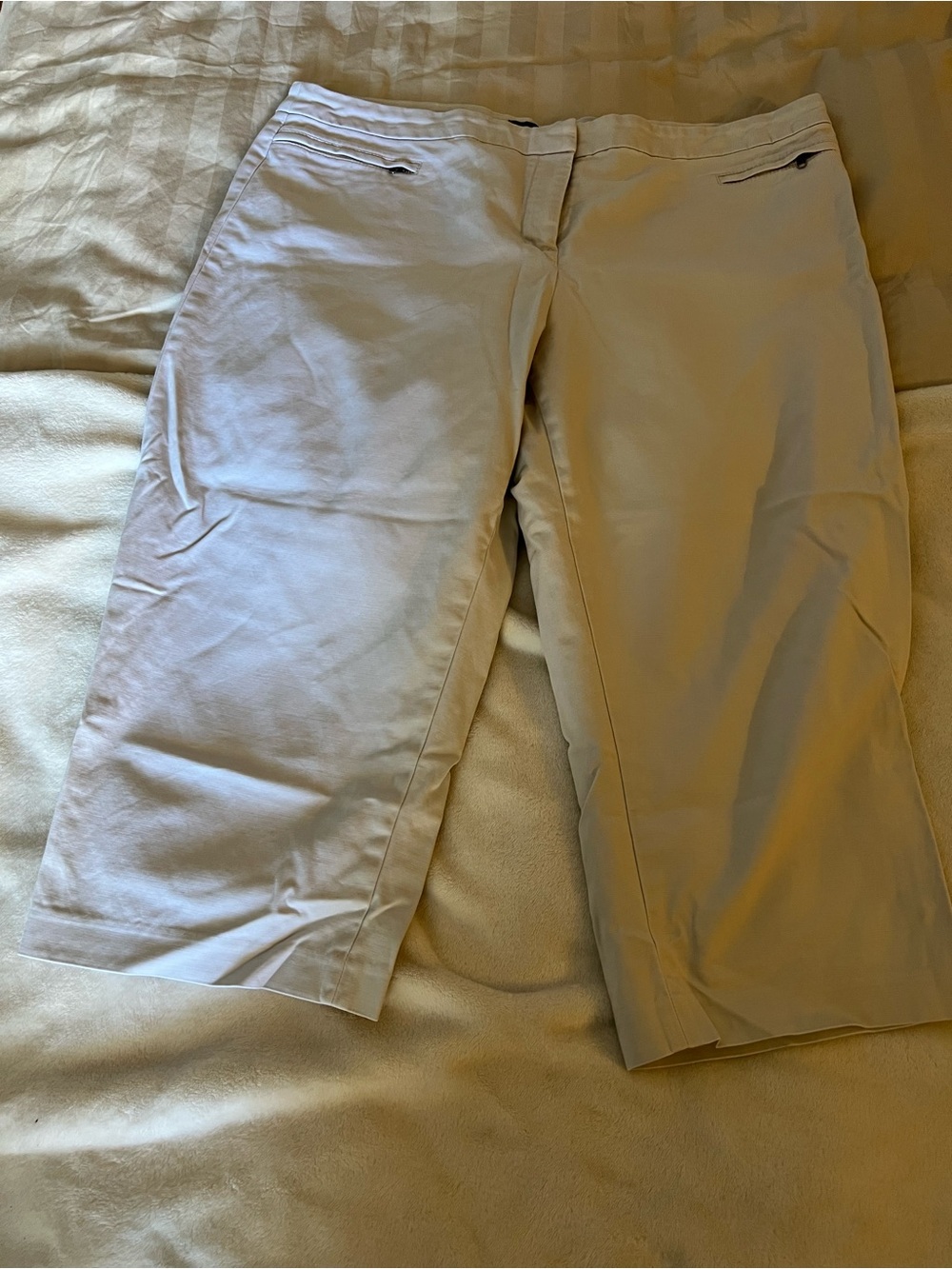 Denver Hayes cotton Light Beige Cropped Jeans size 18